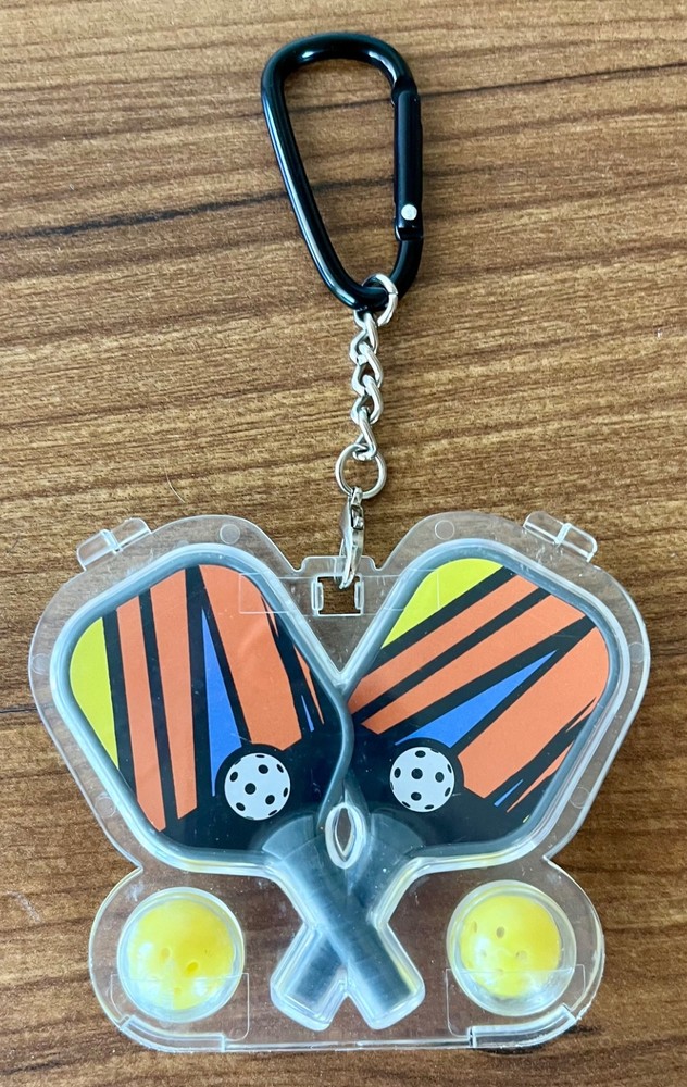 Mini Pickleball Table Tennis Set Keychain