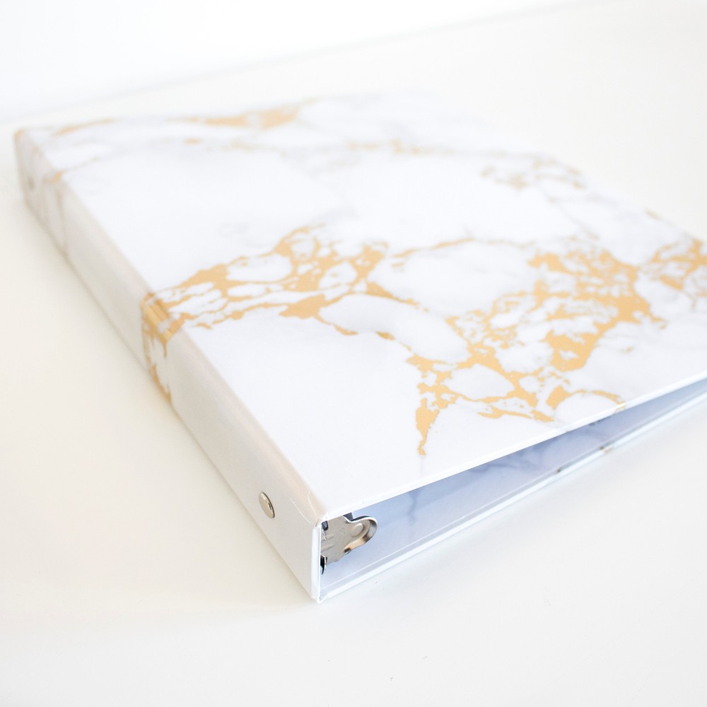 bloom daily planners Binder, Marble
