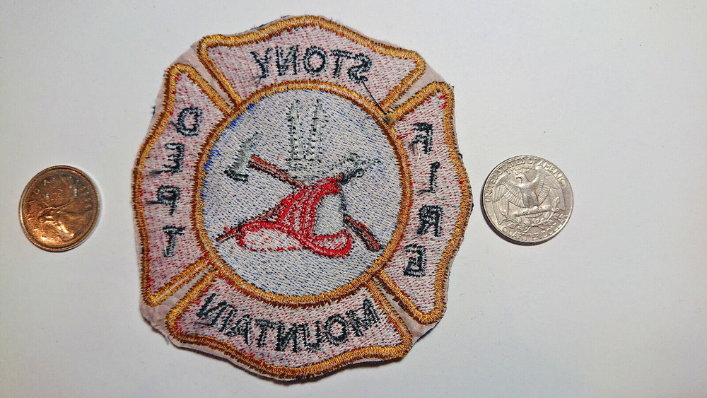 Stony Mountain Fire Department Uniform Cutoff Patch Badge Crest