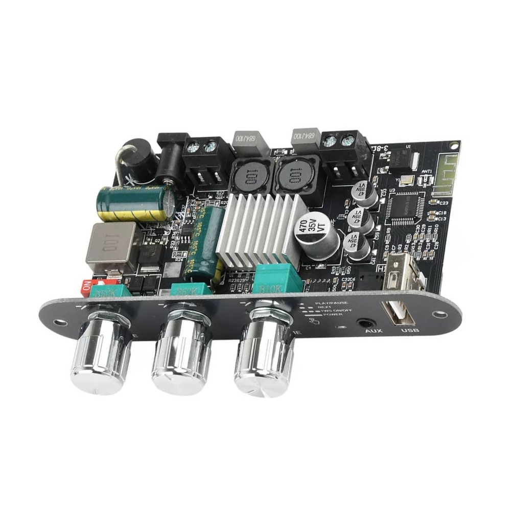 Audio Amplifier Board features input short-circuit, and anti-static protection