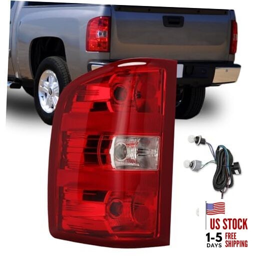 Tail Light Assembly Compatible with Chevy Silverado Driver Side