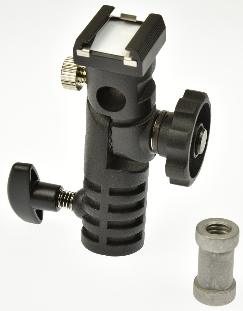 UMBRELLA LIGHT STAND ANGLE ADAPTER BRACKET WITH FLASH SHOE RPS STUDIO RS-3104