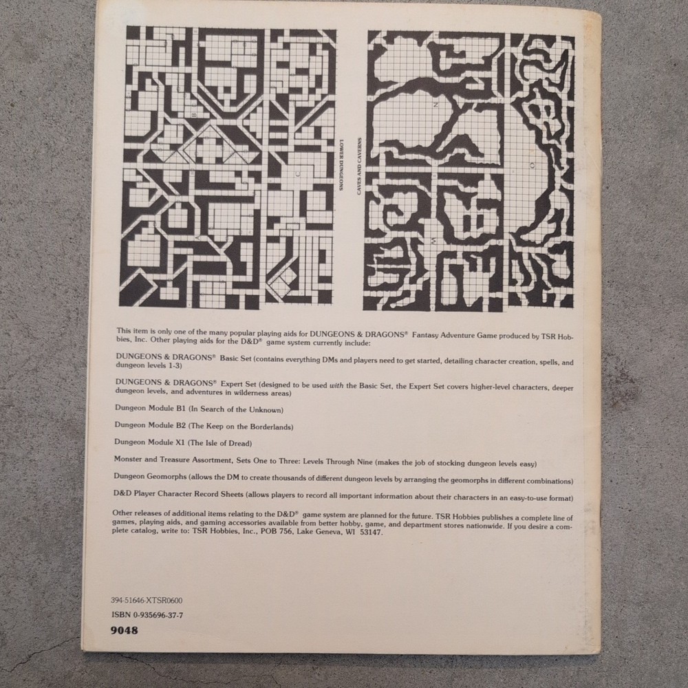 Dungeon Geomorphs, Sets One to Three, TSR 1981