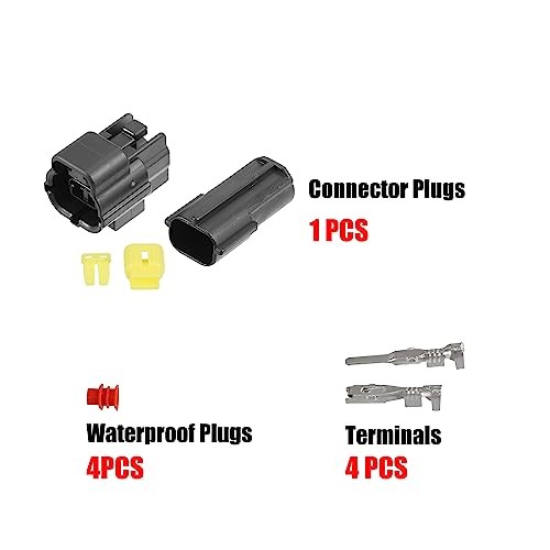 1 Set 2 Pin Water Temperature Sensor Connector Adapter Plug Clip Kit