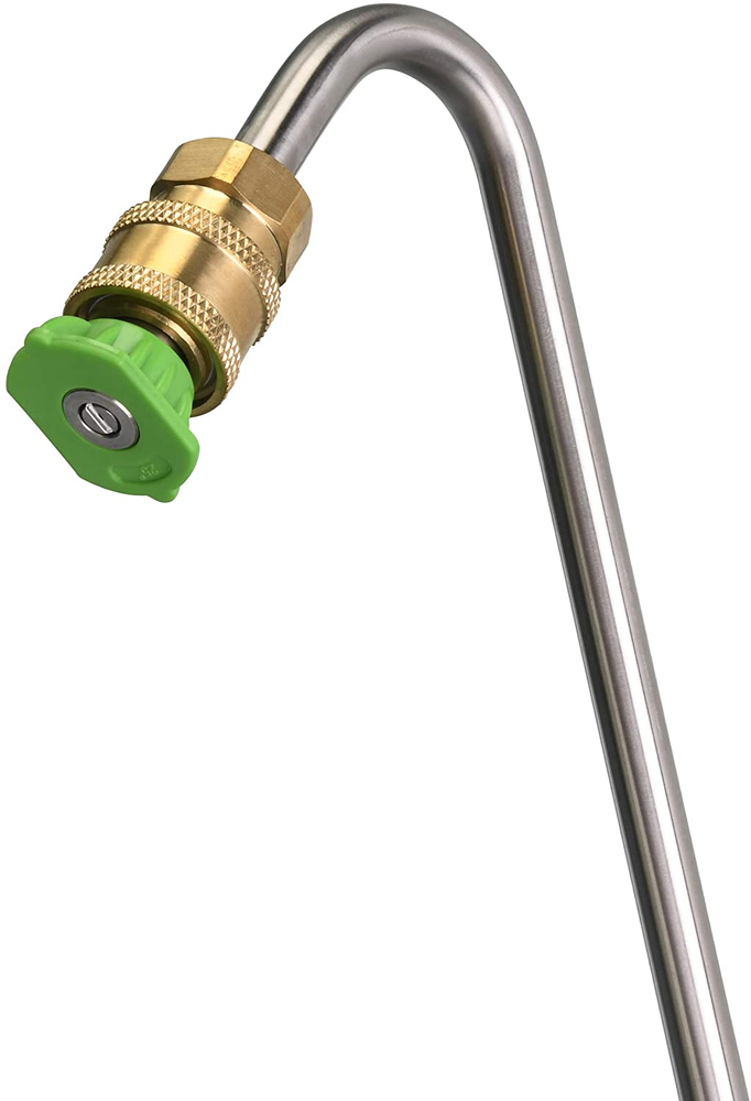 Pressure Washer Gutter Cleaner Attachment, Angled Extension Wand, 5 Nozzle Tips
