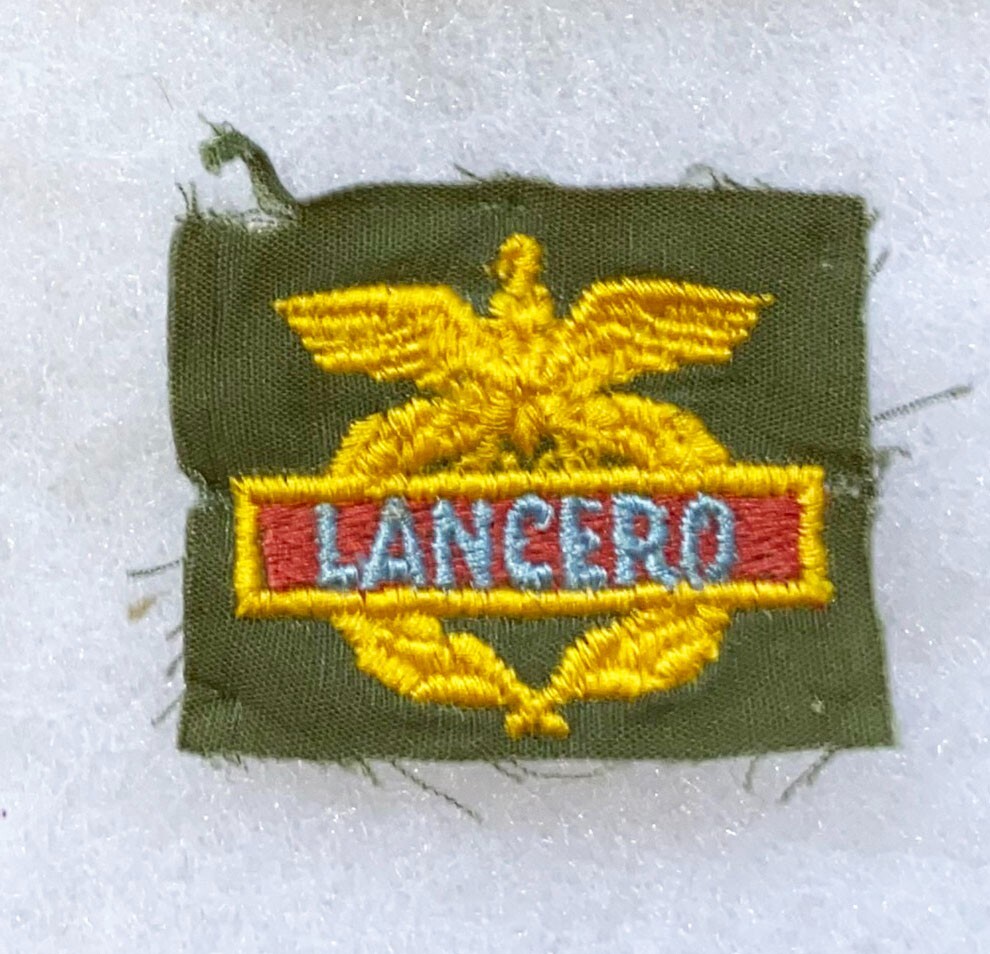 Columbian Ranger Lancero Qualification Patch