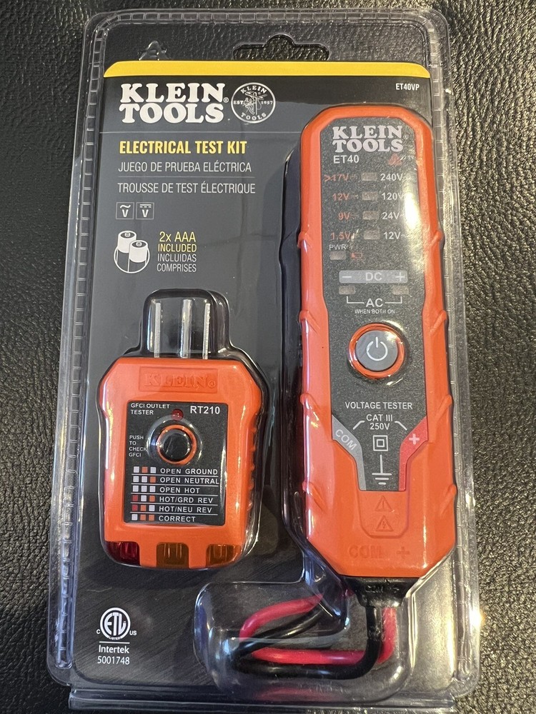 Klein Tools Electrical Test Kit ET40VP. New Sealed