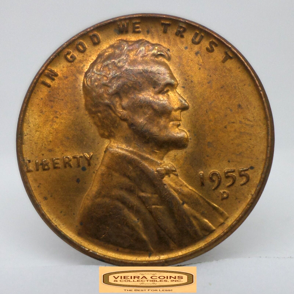 1955-D Lincoln Wheat Cent - #C40291NQ