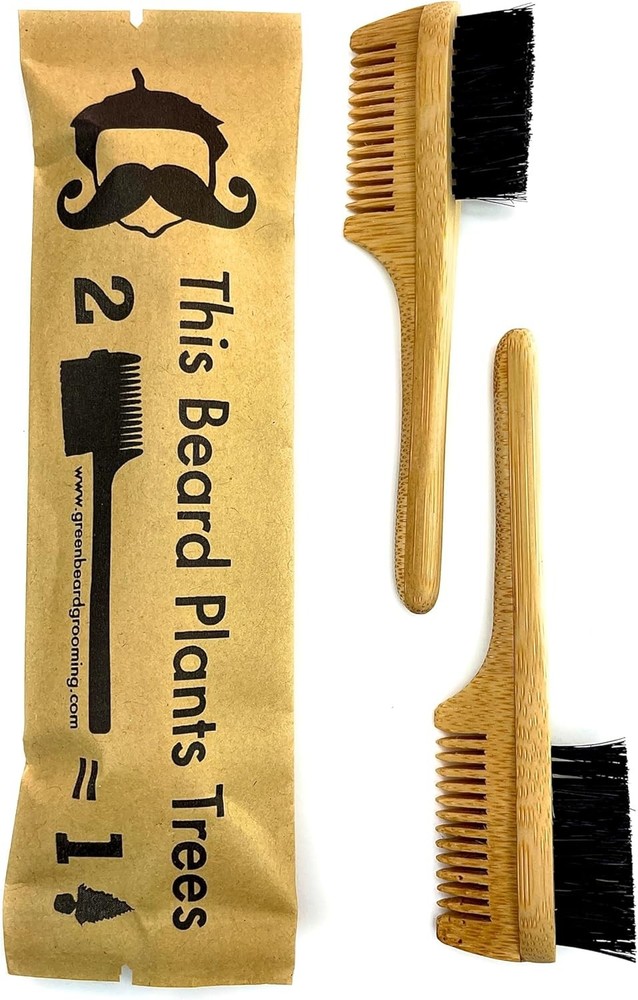 2-in-1 Sapling Split-leaf Mustache Brush & b from  -