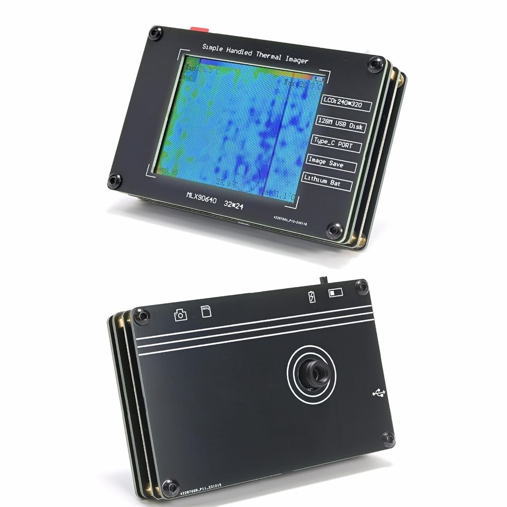 Mini Thermal Imaging Camera - Rechargeable & Compact with Data Storage Options