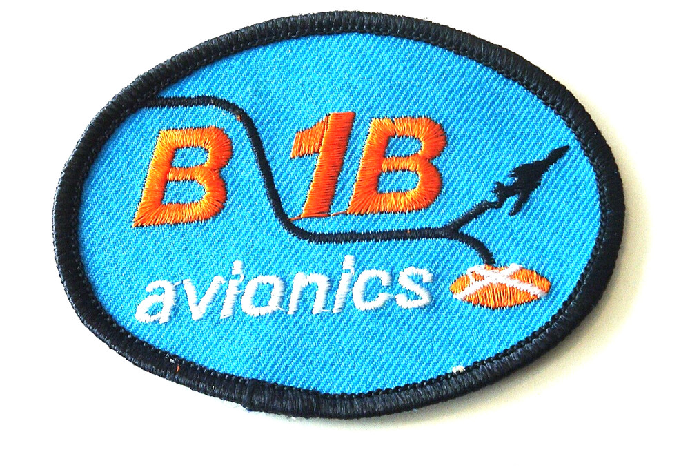 USAF B 1B AVIONICS  PATCH ORIGINAL VINTAGE 1980's CLOTH