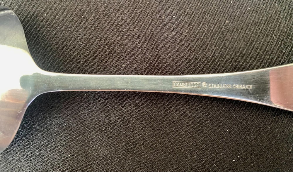 7 Cambridge stainless Flatware extra Serving pieces- Used