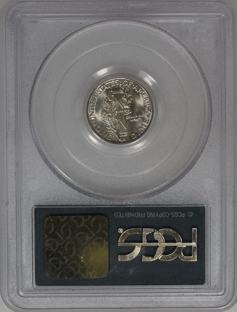1944 D Mercury Dime MS 66 FB PCGS