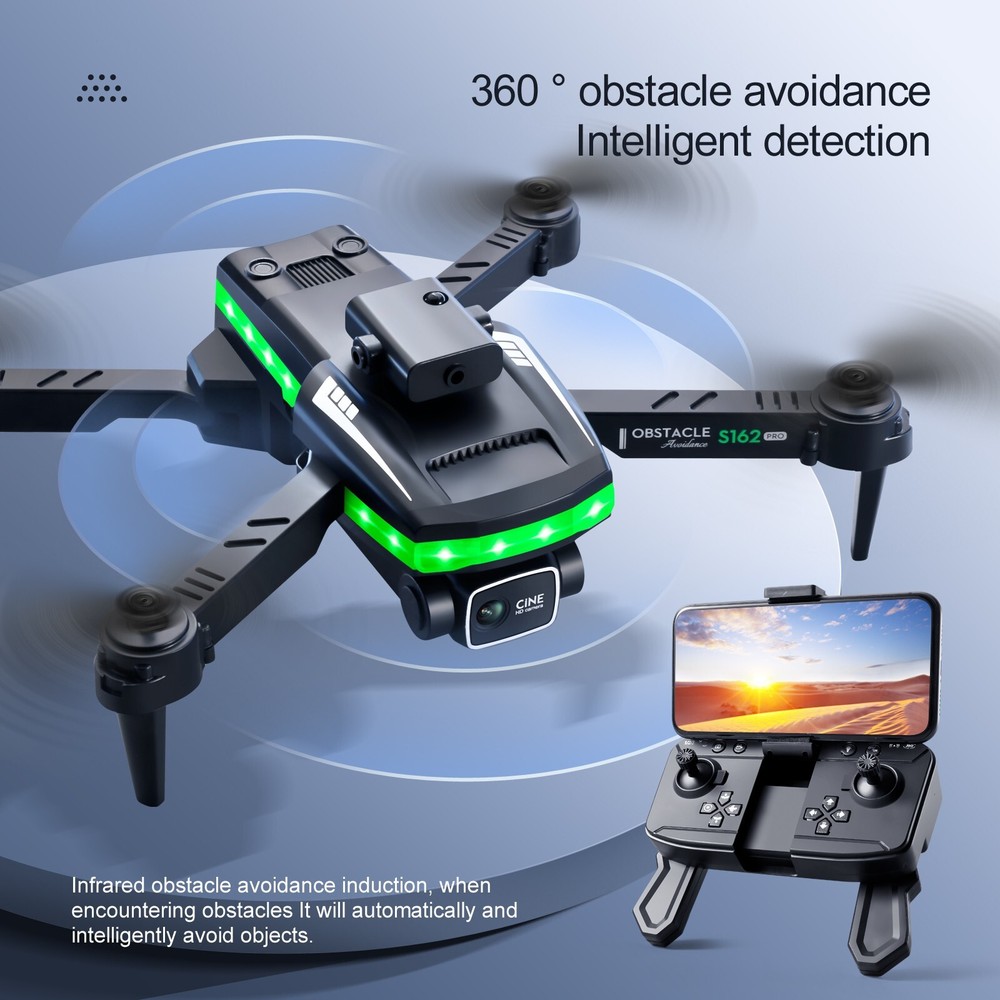 S162 RC Drones Dual Cameras Headless Mode 3pc Battery