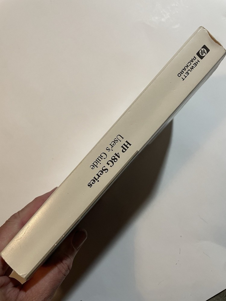 Hewlett Packard HP 48G Programmable Graphing Calculator User’s Guide 8th Ed