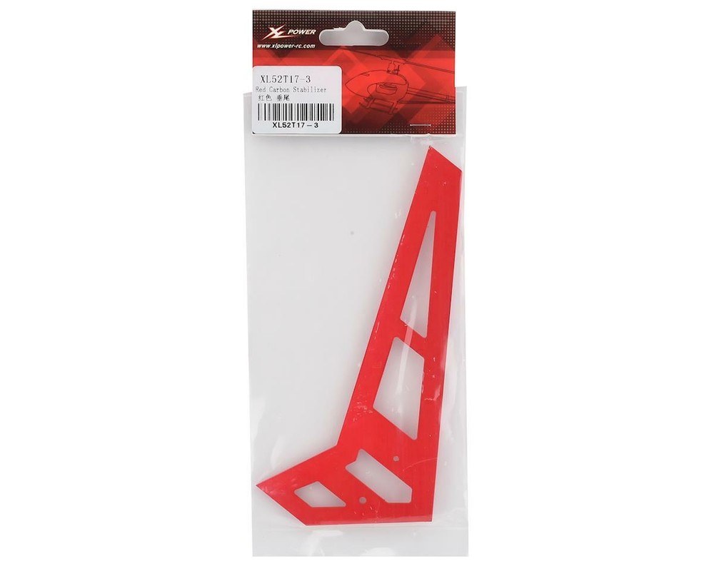XLPower Vertical Stabilizer Fin (Red) [XLP52T17-3]