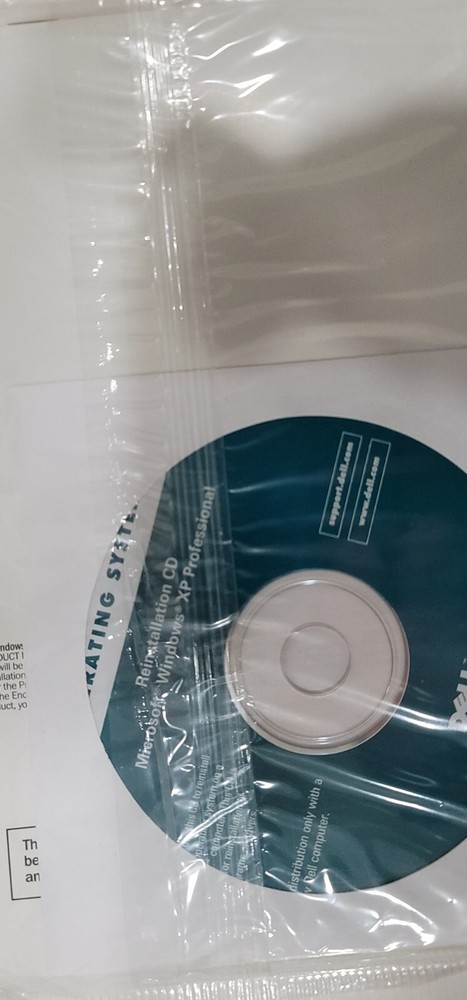 Dell reinstallation CD Microsoft Windows XP Professional New Sealed