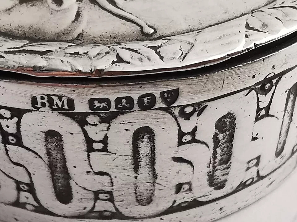 Berthold Muller Solid Silver Table Box - Chester 1901