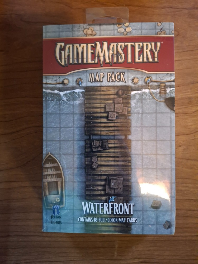 Paizo: Pathfinder or Any RPG - GAMEMASTERY MAP PACK:WATERFRONT sealed