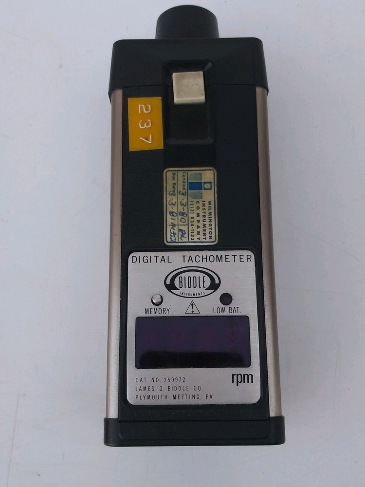 James G. Biddle Co. Digital Tachometer Catalog No. 359972