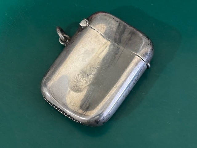 Antique Joseph Gloster Silver Vesta Matchsafe w Hallmarks
