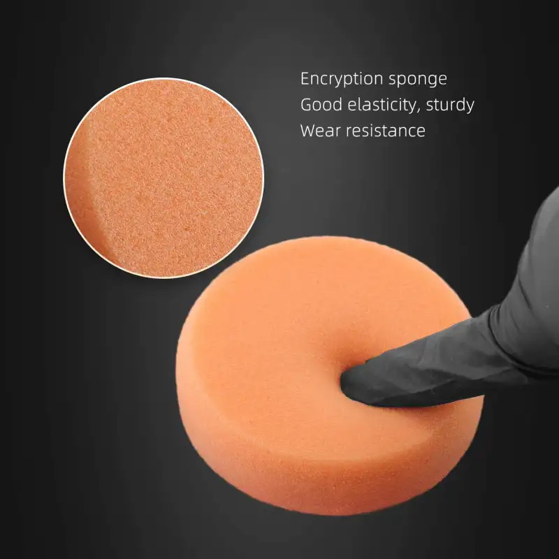 SPTA 2Pcs 3 inch Heavy Medium Light Cut Foam Pads Wool Microfiber Buffing Pad