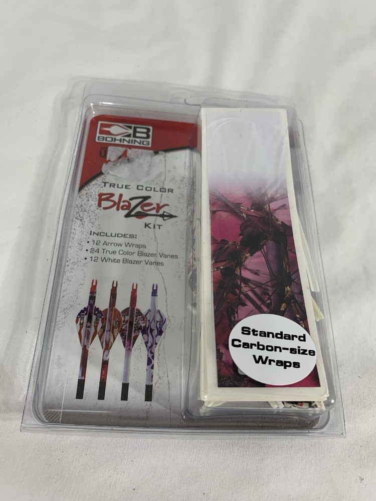 Bohning True Color Blazer Kit Wraps/Vane Red Flame PARTIAL KIT / OPEN BOX