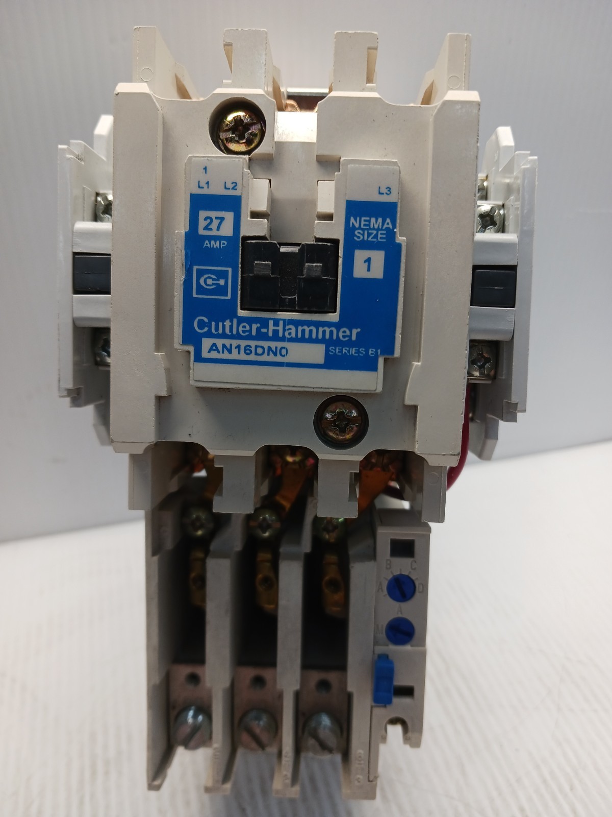 Cutler Hammer AN16DN0 Size 1 Motor Starter Coil 120 Vac Contacts are 99.9% Good