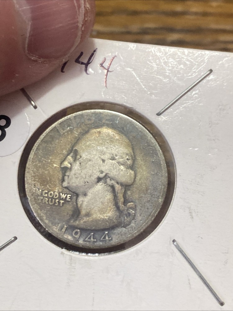 Toned 1944 Washington Quarter