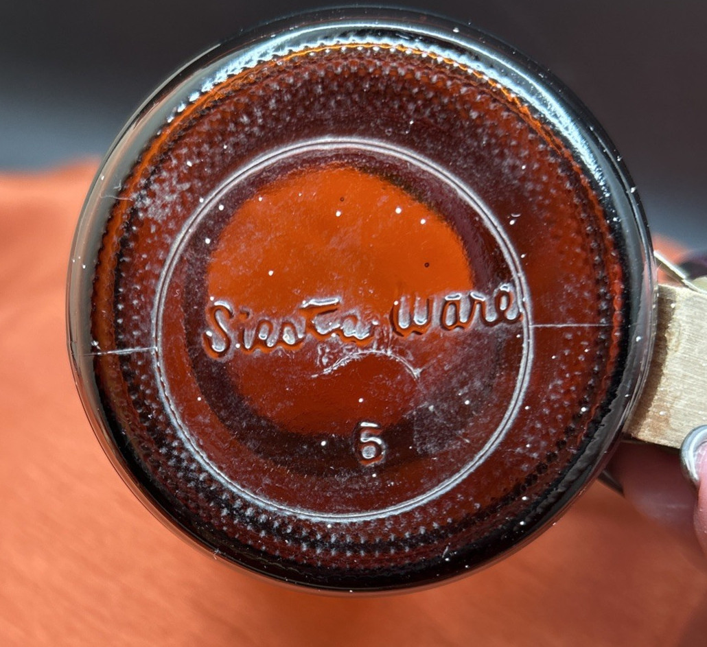 Vintage Siestaware Western / Wagon Wheel Bar Beverage Set with Caddy & Triangle