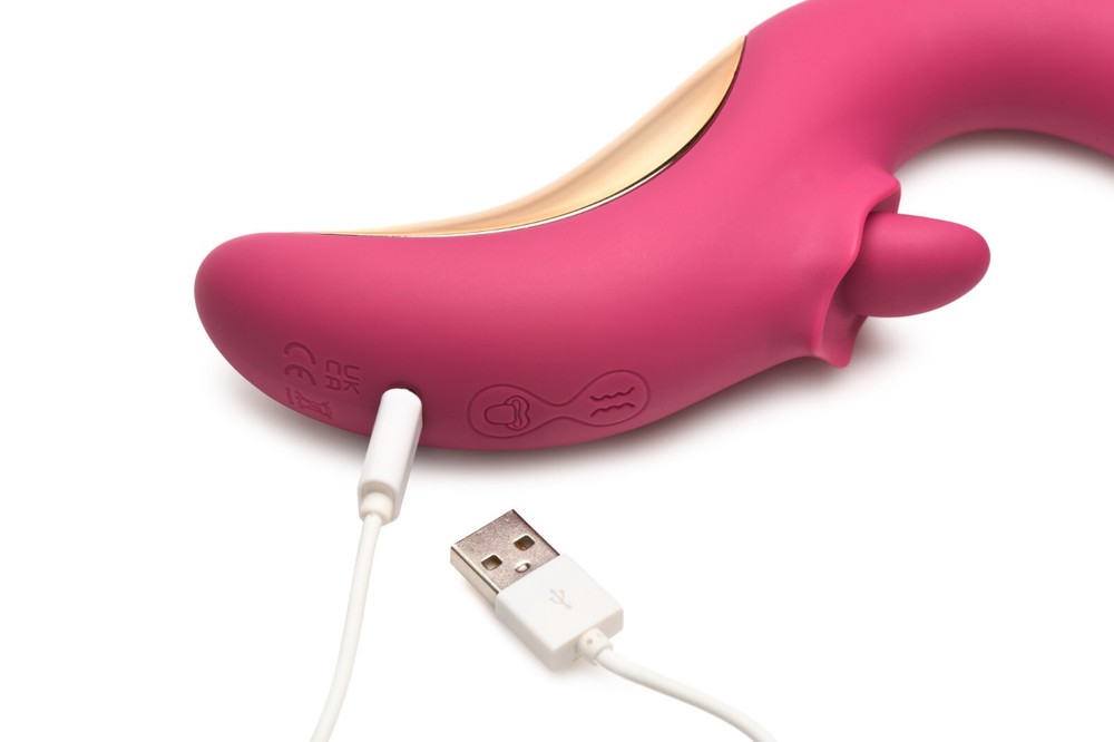 Tease and Please Thrusting and Licking Vibrator