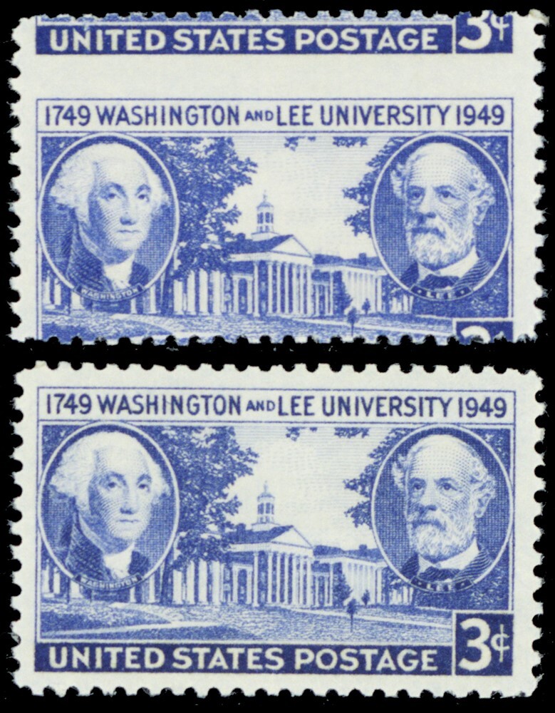 982, Mint NH 3¢ Misperforated Error Washington/Lee With Normal - Stuart Katz
