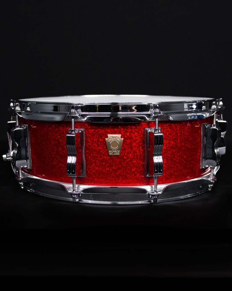 Ludwig 5" x 14" Classic Maple Snare Drum, Red Sparkle