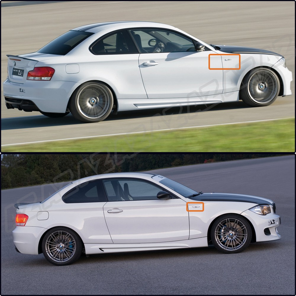 2pcs Dynamic LED Side Marker Signal Light Clear For BMW E90 E91 E92 E60 E61 E82