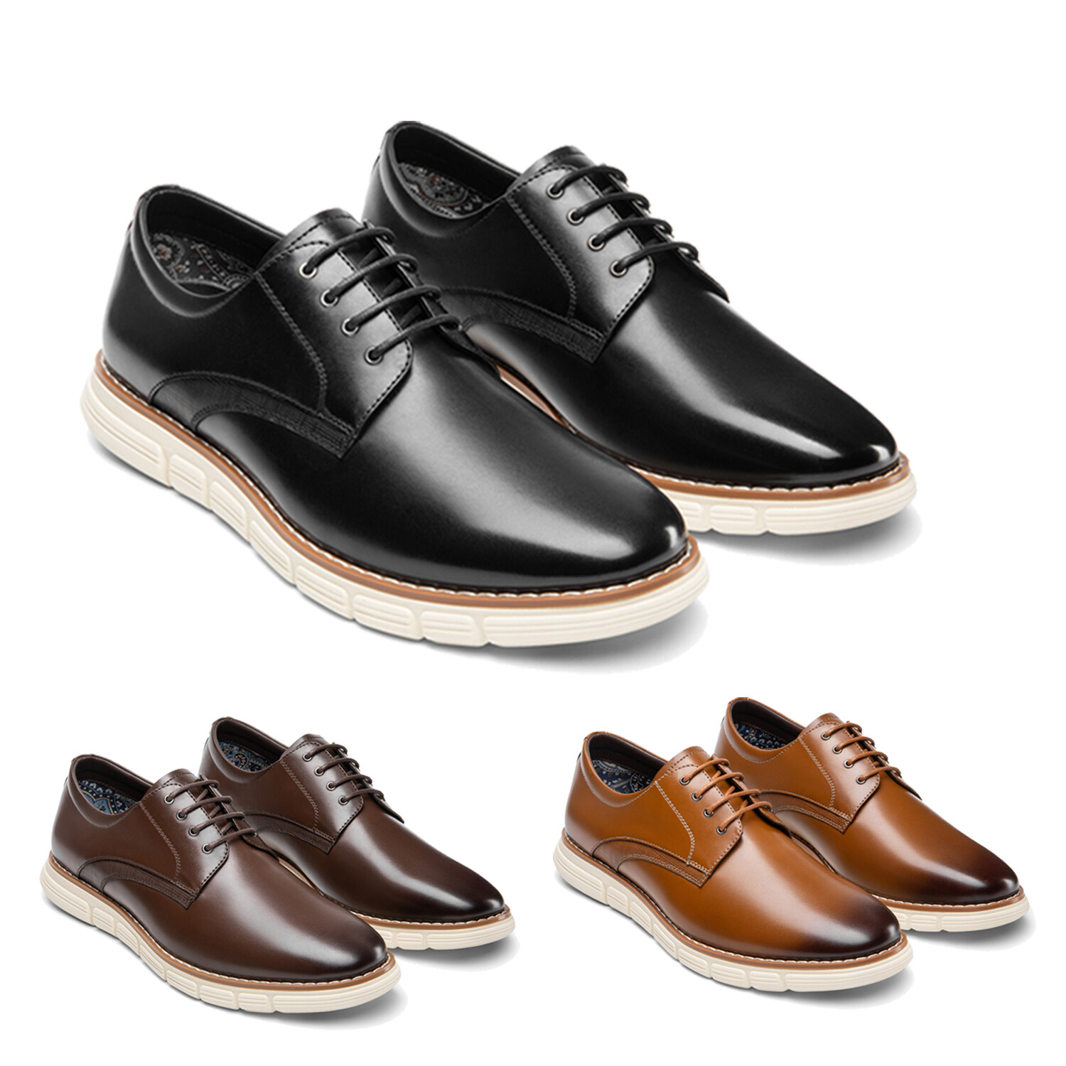 Men's Crossflex Dress Sneakers Casual Oxford Formal Shoes Lightweight Size 8-13