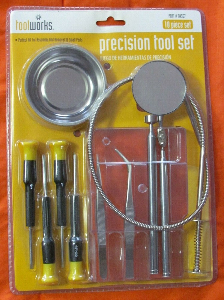 Toolworks 10 Piece Precision Electronic Tool Set NEW SEALED!