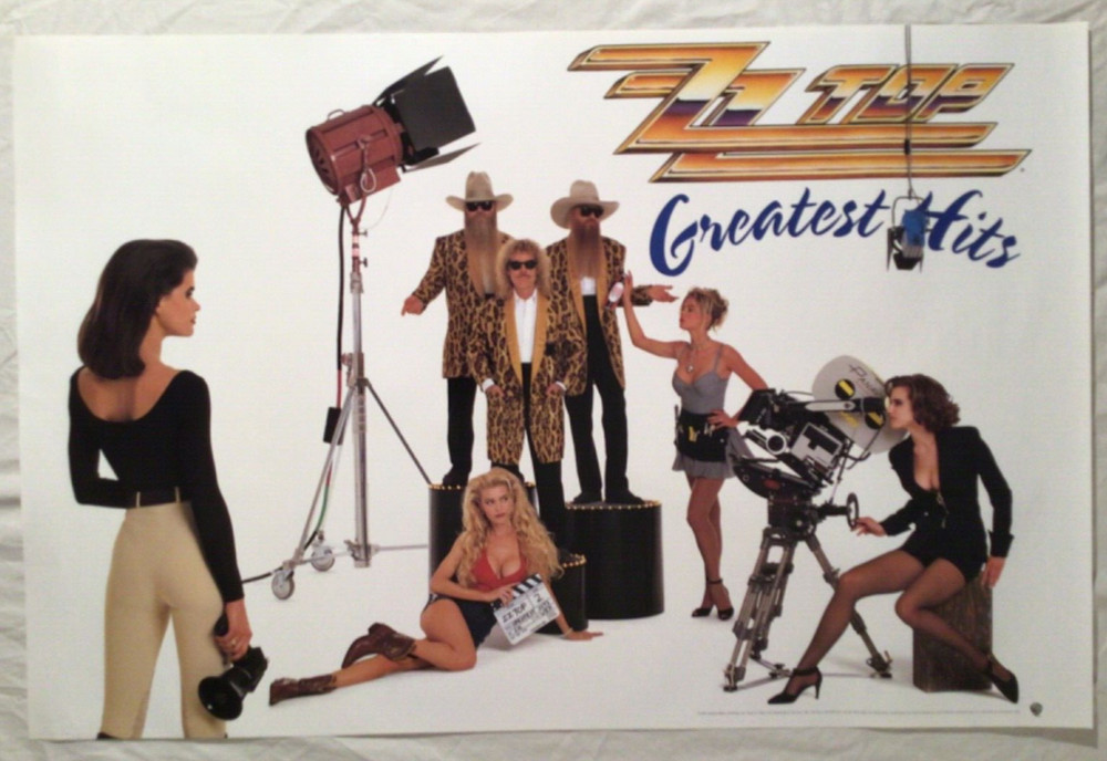 ZZ Top 1992 Promo Poster Greatest Hits New Condition
