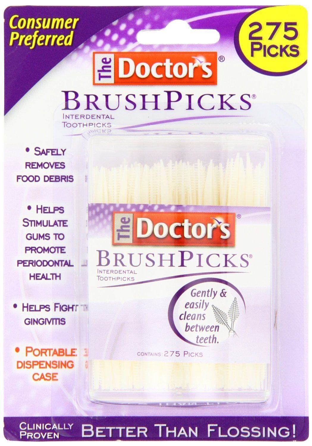 The Doctor's BrushPicks 275 each - 4 Pack = 1100 Brushpicks