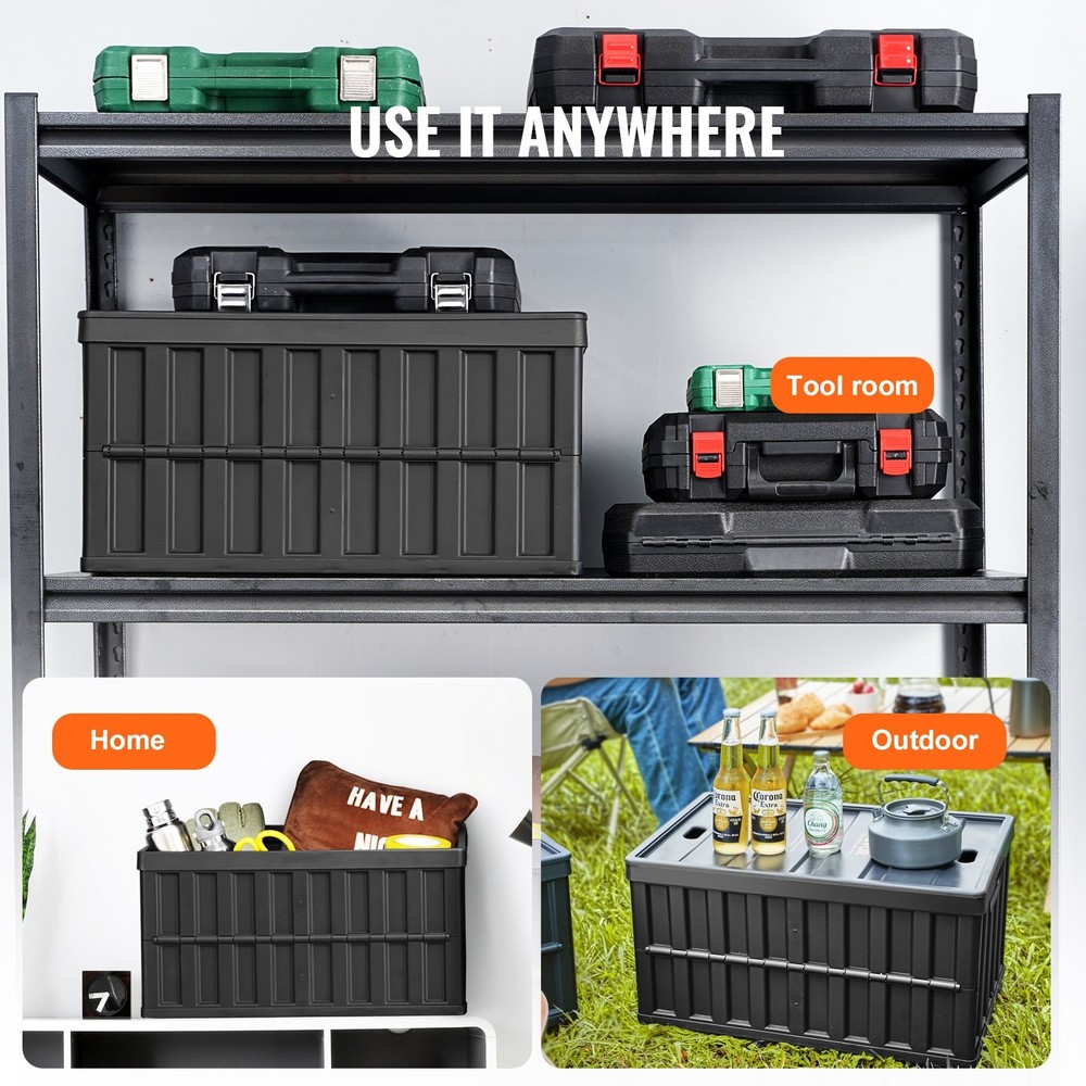 [New]Collapsible Storage Bins w/Lids,65L 3 Packs,Folding Plastic Stackable Utili