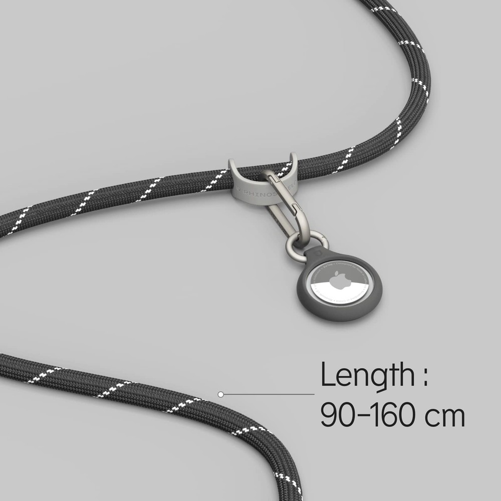 RHINOSHIELD Braided Crossbody Phone Lanyard, Adjustable, w/Additional Loop