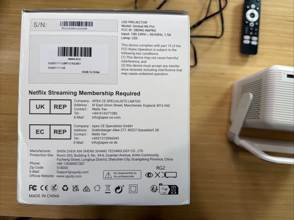 XGODY Gimbal N6 Pro Projector