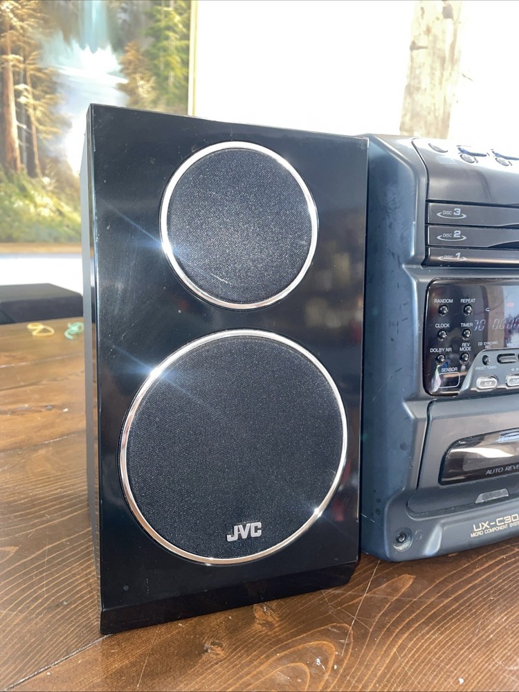 JVC UX-C30 Micro Component Stereo System Cd Player Cassette Tape Player Tested