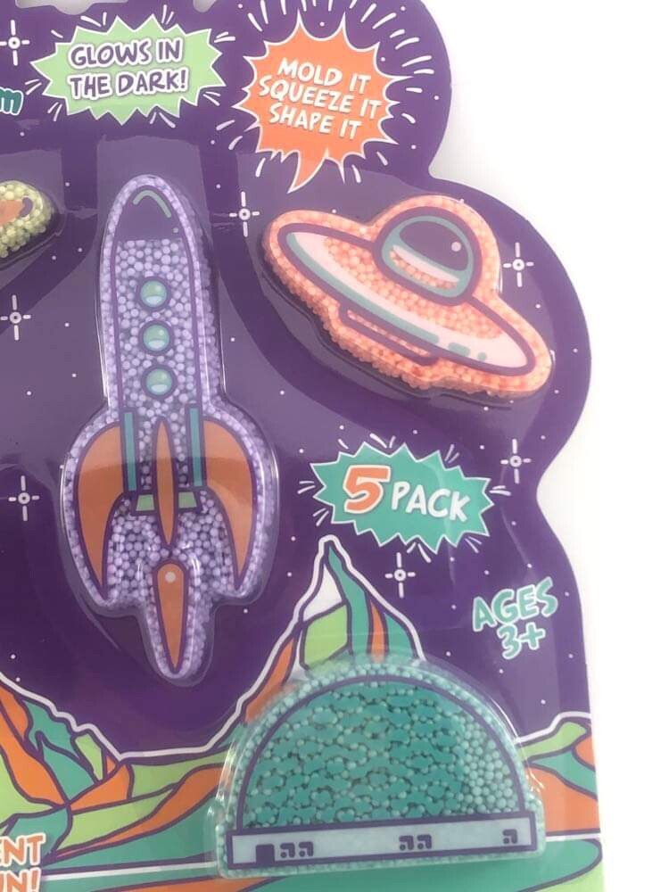 Squizit Foam Modeling, 5 Pack, Space, Planets, Ships