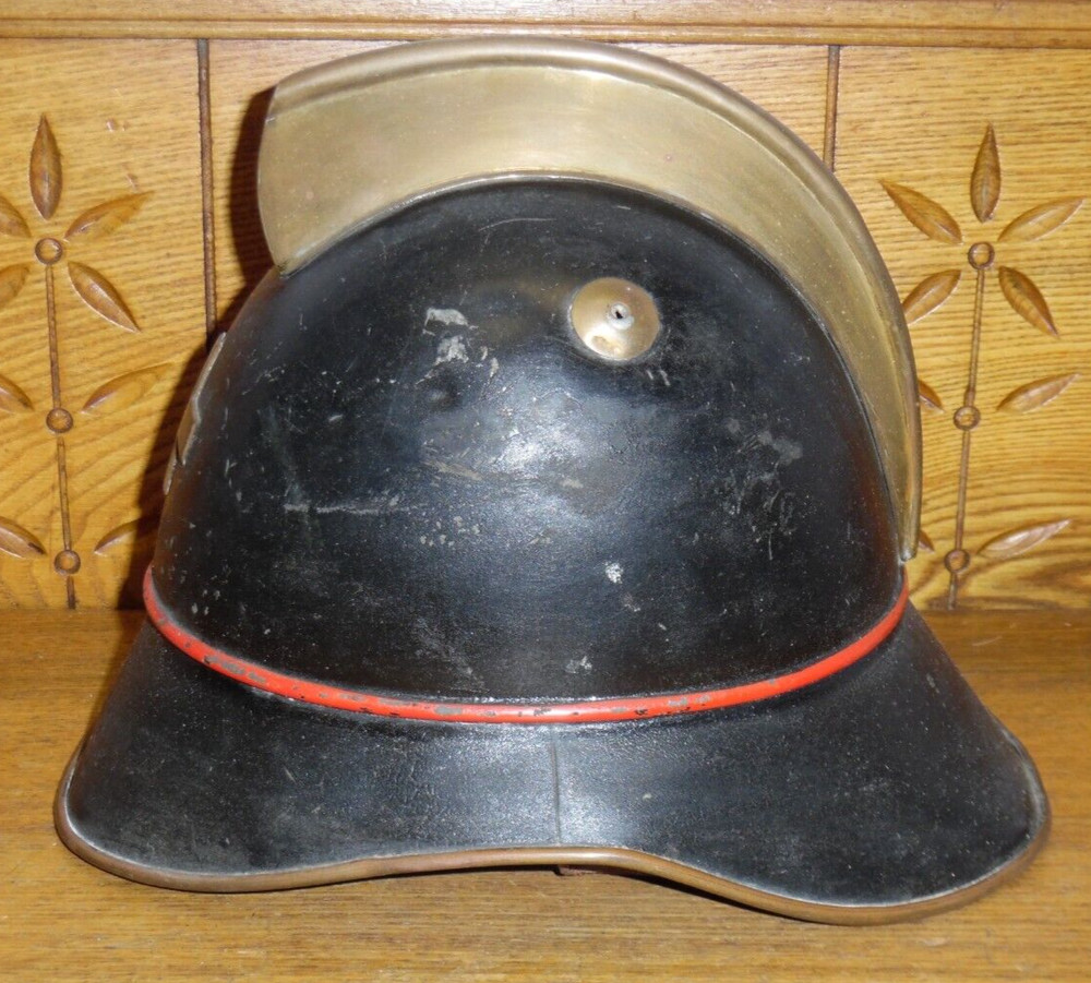 Vintage Swiss Fireman's Helmet #4
