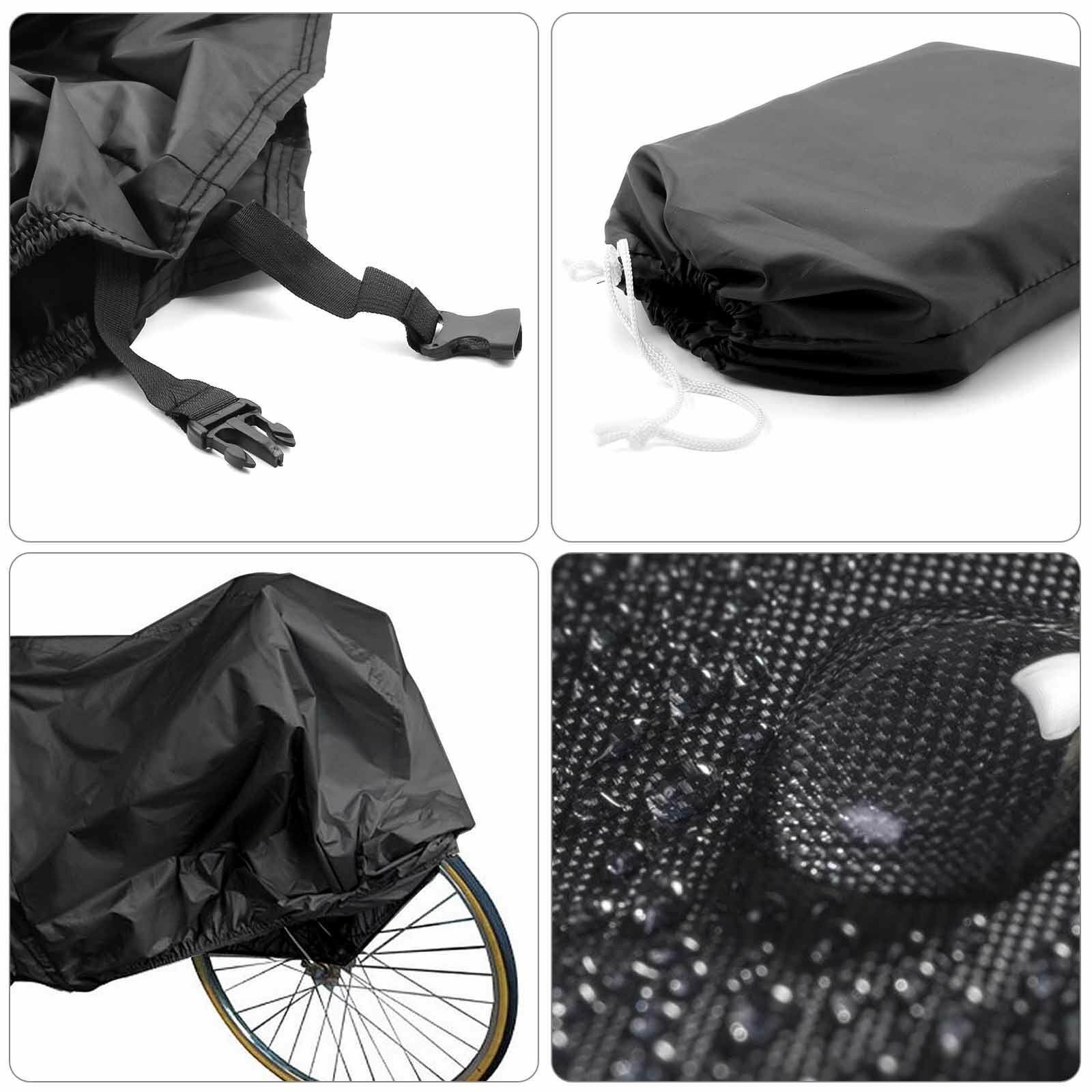 Bike Bicycle Waterproof Dust Cover Outdoor Protector For 2 Bikes Or 1 Motorbike