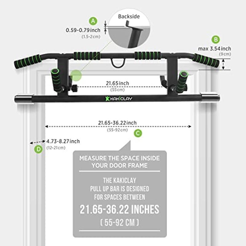 Multi-Grip Pull Up Bar with Smart Larger Hooks Technology for Gym Home Workout