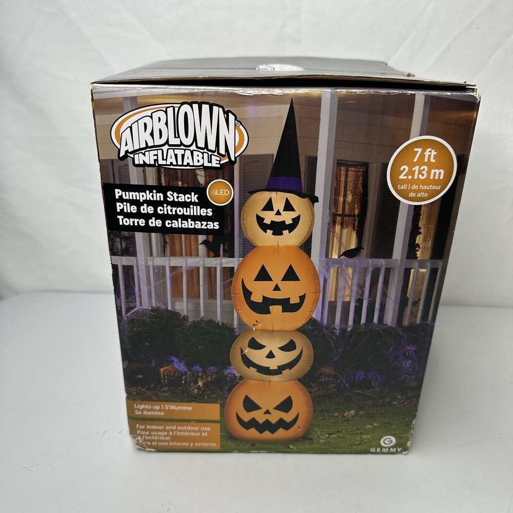 Airblown Inflatable 7 Ft Pumpkin Stack