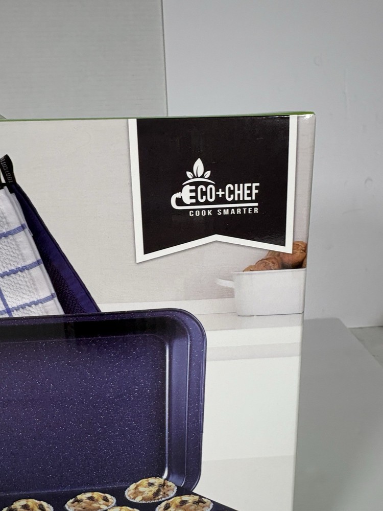 Eco Chef 12pc Bakeware Set Muffin Pan Cookie Sheet Oven Mitt Bundle NEW