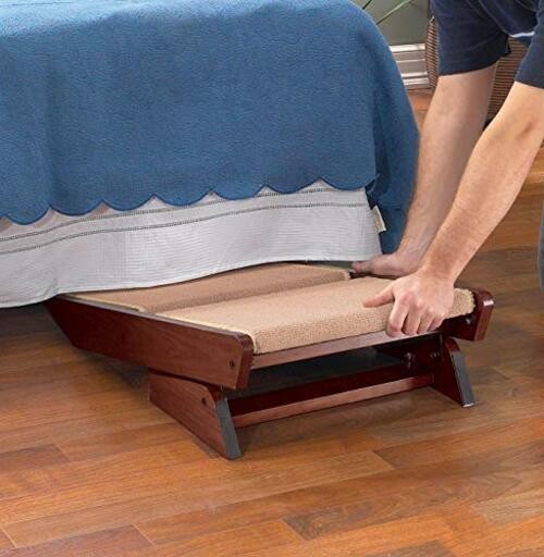 Pine Frame Dog RampSteps, 3 Step,Brown 3 Steps