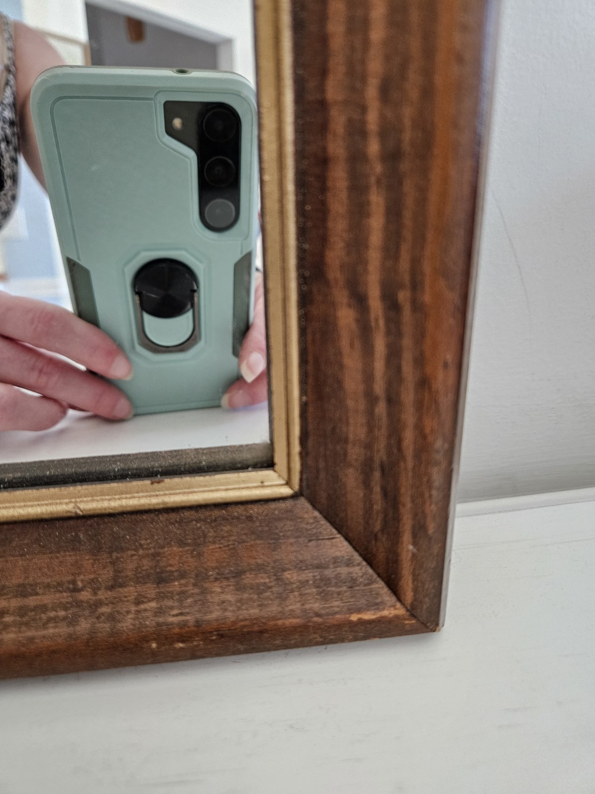 Vintage Harley-Davidson Eagle Mirror Framed Bar Decor